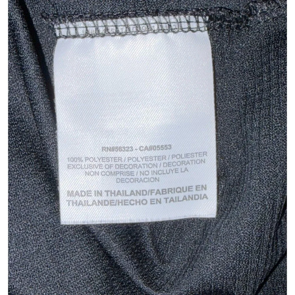 Nike Golf Mens Large Polo Dri Fit Black Solid Performance Embroidered Logo